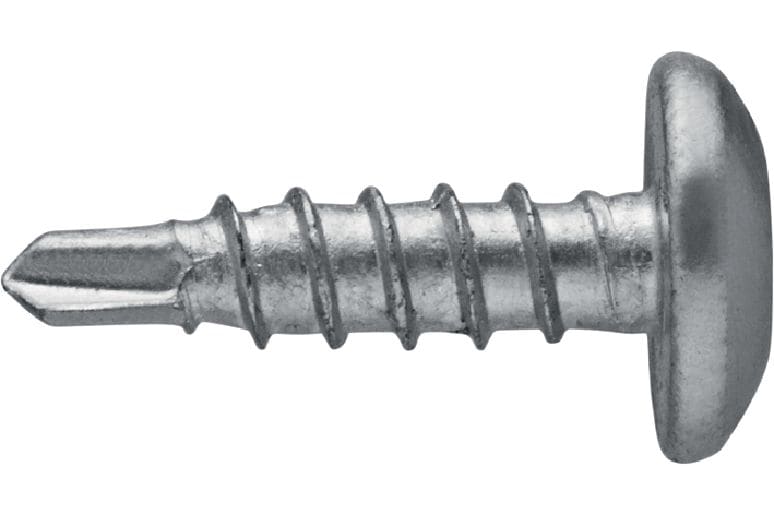 Vis autoperceuses pour métal S-MD 01 PS Vis à tête cylindrique autoperceuse (acier inoxydable A2) sans rondelle pour les fixations de métal sur métal d'épaisseur faible (jusqu'à 3 mm)