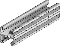 Rail MQ-21 D-R Rail de montage MQ double en acier inoxydable (A4) pour les applications pour charges moyennes