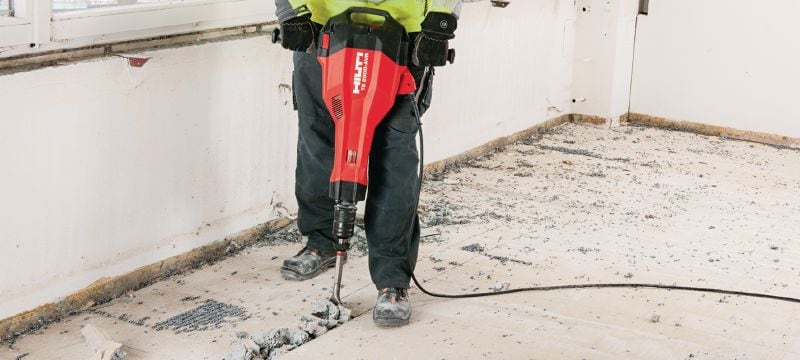 TE-SPX SPM Burin spatule dernier modèle TE-S de forme polygonale pour un rendement optimal lors des travaux de surface et de découpe de l'asphalte Applications 1