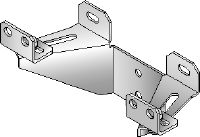 Punto fisso per tubi verticali MFP-V Set di supporto tubi verticali zincati con elevata flessibilità per applicazioni di tubi verticali in ghisa