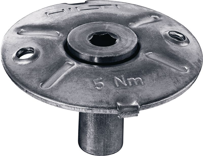 Coupelle de fixation de caillebotis X-FCM-R NG Coupelle de fixation mince en acier inoxydable pour fixer les caillebotis de sol à mailles étroites dans des environnements corrosifs à l'aide de goujons filetés