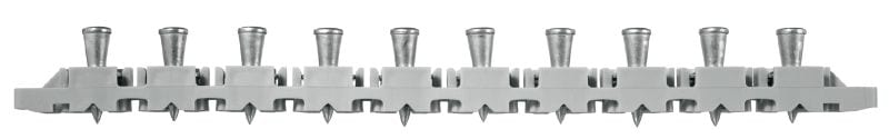 Clous pour tablier métallique X-ENP MXR (en bande) Clous en bande pour la fixation de terrasses métalliques à des structures en acier à l'aide de cloueurs à poudre verticale