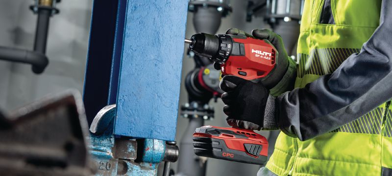 Visseuse-perceuse sans fil SF 4-A22 Visseuse de 22 V sans fil compacte avec moteur sans balai pour de très hautes performances lors des tâches faciles à réaliser ou dans les endroits difficiles d’accès Applications 1