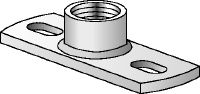 Platine point fixe MGM 2 Platine à 2 trous galvanisée de haute qualité pour les applications de point fixe pour charges légères (Imperial)