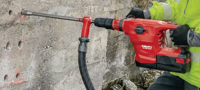 Akku-Bohrhammer TE 60-A36 Hochleistungsfähiger SDS Max Akku-Kombihammer mit Aktiver Vibrationsreduktion (AVR) und elektronischer Schnellabschaltung ATC (Active Torque Control) für schwere Bohr- und Meisselarbeiten in Beton Anwendungen 1