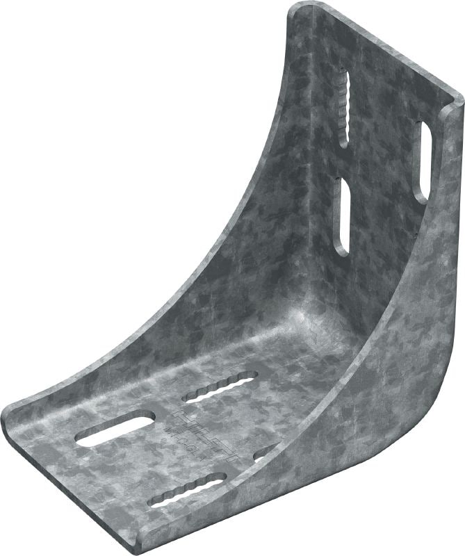 Support d'angle MT-C-GL A OC Support d'angle renforcé ajustable de contreventement pour les structures de rails lourds pour charges lourdes soumises à des charges 3D, pour utilisation à l'extérieur dans des environnements à faible pollution