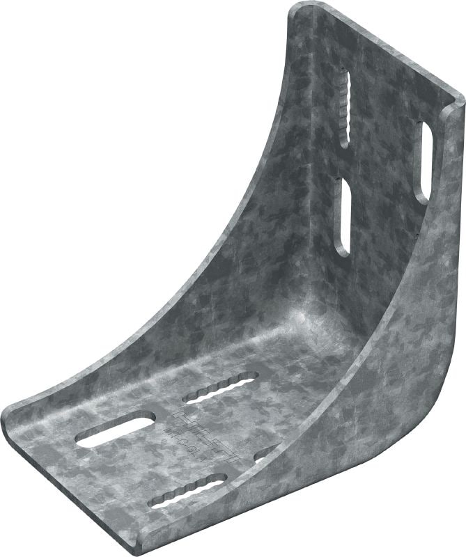 Mensola ad angolo MT-C-GL A OC Staffa ad angolo rinforzata regolabile per strutture di travi a uso intensivo MT sottoposte a carichi 3D per utilizzo in esterni con basso inquinamento