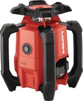 Livella laser rotante a doppia inclinazione PR 400-22 Robusta livella laser rotante autolivellante esterna con funzioni automatiche di livellamento, allineamento, squadratura e doppia pendenza da grandi distanze (piattaforma della batteria Nuron)