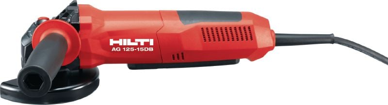 Smerigliatrice angolare AG 125-15DB Smerigliatrice angolare da 1500 W con interruttore uomo morto e freni per la massima sicurezza, per dischi fino a 125 mm