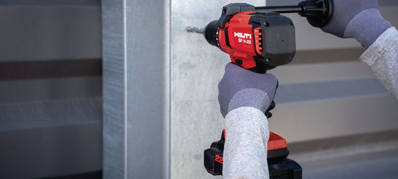 Trapano avvitatore a batteria SF 6-22 Trapano avvitatore cordless con Active Torque Control e un'ergonomia avanzata per la foratura e l'avvitatura universali su legno e metallo (piattaforma della batteria Nuron) Applicazioni 1