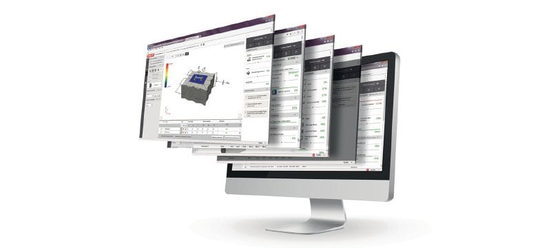 Logiciel de conception structurelle PROFIS Engineering Suite Logiciel de dimensionnement du chevillage pour l'ingénierie structurelle avec codes et homologations, calculs par la méthode des éléments finis basés sur les composants, et une variété de méthodes de fixation