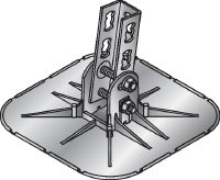 Plaque de répartition de charge MV-LDP-L Solide plaque de répartition des charges avec angle réglable pour l'installation d'unités de climatisation, de passerelles, de conduits de ventilation, de tuyauterie ou de supports de câbles sur toits plats