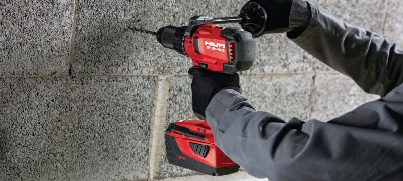 SF 6H-A22 (02) Trapano a percussione cordless da 22V con ATC e frizione elettronica per utilizzo universale su legno, metallo, muratura e altri materiali Applicazioni 1