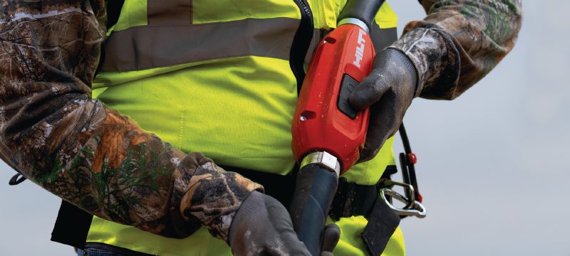 NCV Betonrüttler Schlauchlänge zur Verwendung mit Hilti NCV 10-22 Akku-Betonrüttlern mit Rückentragevorrichtung (Nuron Akkuplattform) Anwendungen 1