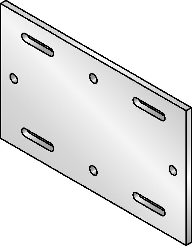 Piastra base MIQB-S Piastra base zincata a caldo (HDG) per il fissaggio delle travi MIQ all'acciaio