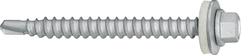 Vis autoperceuses pour métal S-MDW51Z Vis autoperceuse (acier au carbone zingué) avec rondelle pour la fixation d'acier et d'aluminium sur le bois