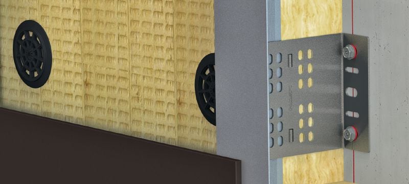 Mensole MFT-FOX VTR L Mensole larghe in acciaio inox per installazioni su facciate ventilate con alta efficienza termica Applicazioni 1