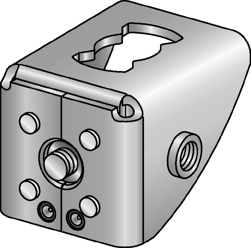 Collegamenti MQ3D Elementi di assemblaggio zincati per l'assemblaggio di strutture tridimensionali in sito