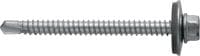 Vis autoperceuses pour métal S-MD 63 S Vis autoperceuse (acier inoxydable A2) avec rondelle de 19 mm pour les fixations de métal sur métal d'épaisseur moyenne à élevée (jusqu'à 6 mm)
