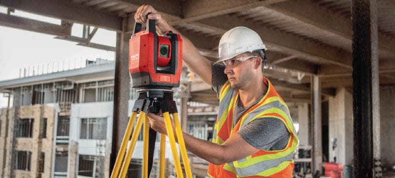 Outil d'implantation numérique PLT 300 Outil d'implantation de chantier automatique pour accélérer la mise en place au moyen de méthodes numériques et de BIM Applications 1