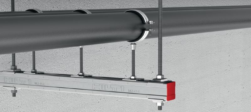 MQZ-P Lochplatte Feuerverzinkte Schienenplatte für Trapezmontage und Verankerung Anwendungen 1