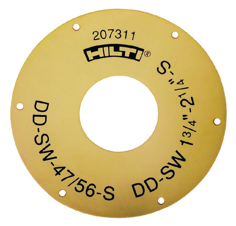 Rondelle d'étanchéité DD-SW-S Etanchéité pour le récupérateur d'eau DD-WC-S pour couronnes de forage de 8 mm (5/16) à 87 mm (3-7/16) de diamètre