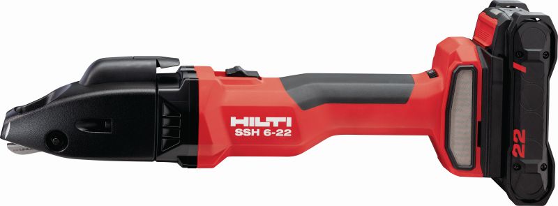 SSH 6-22 Cesoie a batteria Cesoia cordless a doppia lama ad alta capacità per tagli rapidi di lamiere, profilati e condotti HVAC fino a 2,5 mm│12 gauge (piattaforma batteria Nuron)