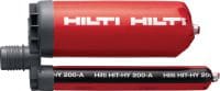 Cheville chimique HIT-HY 200-A Mortier hybride à injection très haute performance disposant des homologations pour la liaison des fers d'armature et pour l'ancrage pour charges lourdes